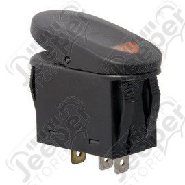 Rocker Switch, 2 Position, Amber
