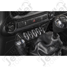 Switch Panel Kit; Lower, 5 Etched Switches; 11-18 Jeep Wrangler JK