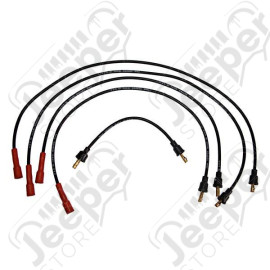 Ignition Spark Plug Wire Kit, F-Head; 52-71 Willys/Jeep, 134CID