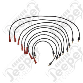 Ignition Spark Plug Wire Kit; 72-85 Jeep CJ/SJ, 5.0L/5.2L/5.9L
