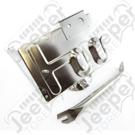 Battery Tray, Stainless Steel; 76-86 Jeep CJ