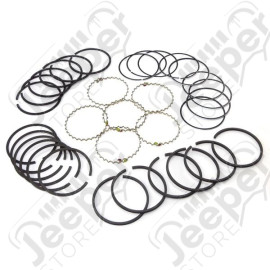 Engine Piston Ring Kit, .040; 54-64 Jeep CJ, 226 CID