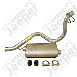 Exhaust Muffler/Tailpipe Kit; 93-95 Jeep Wrangler YJ