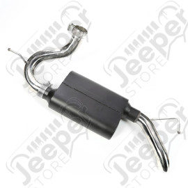 Exhaust Muffler, Heavy Duty, Off-Road; 07-18 Jeep Wrangler JK