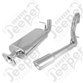 Exhaust System Kit, Cat Back, Stainless Steel; 00-06 Jeep Wrangler TJ