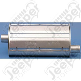 Exhaust Muffler; 97-02 Jeep Wrangler TJ, 2.5L/4.0L
