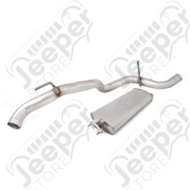 Exhaust Muffler/Tail Pipe Kit; 02-07 Jeep Liberty KJ
