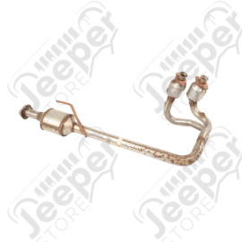 Exhaust System Kit; Pipe/Converter; 04-06 Jeep Wrangler TJ/LJ, 4.0L