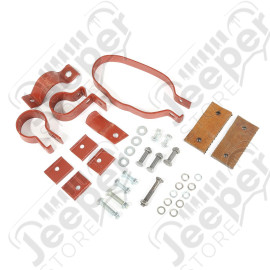 Exhaust System Mounting Kit; 41-45 Willys MB/Ford GPW
