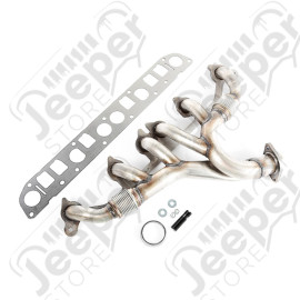 Exhaust Manifold Kit; 91-99 Jeep TJ/LJ/XJ/ZJ, 4.0L