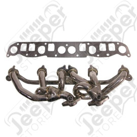 Collecteur d'échappement en acier inox pour 4.0L essence Jeep Wrangler TJ