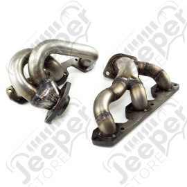 Stainless Steel Header Set; 07-11 Wrangler, 3.8L