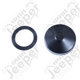Gas Cap, Check Valve, Black; 45-69 Willys/Jeep