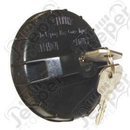 Gas Cap, Locking, Black; 91-95 Jeep Wrangler YJ