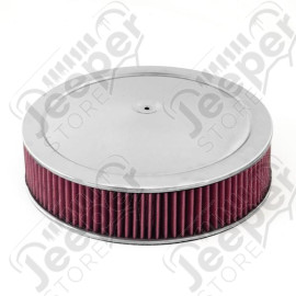 Air Cleaner Assembly, 14 Inch, Chrome, 4 Barrel Carburetors