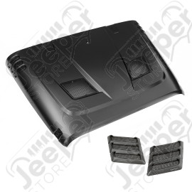 Performance Vented Hood Kit; 07-18 Jeep Wrangler JK