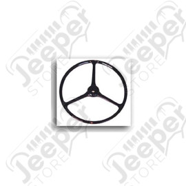 Steering Wheel, Black; 64-75 Jeep CJ