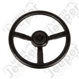 Steering Wheel, Sport, Leather, Black, Jeep XJ/YJ