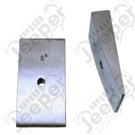 Suspension Leaf Spring Shim Kit, Rear, 8 Degree, 2.5 Inches Wide