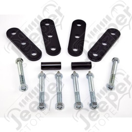 Suspension Leaf Spring Shackle Kit, Greaseable; 55-75 Jeep CJ
