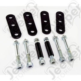Suspension Leaf Spring Shackle Kit, Front, HD, Greaseable; 76-86 CJ