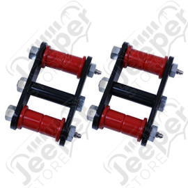 Suspension Leaf Spring Shackle Kit, Front, HD, Greaseable; 76-86 CJ