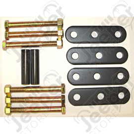 Suspension Leaf Spring Shackle Kit, Rear, HD; 76-86 Jeep CJ