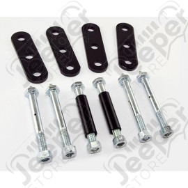 Suspension Leaf Spring Shackle Kit, Rear, HD, Greaseable; 76-86 CJ