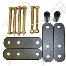 Suspension Leaf Spring Shackle Kit, Front, 1 Inch Lift; 87-95 Wrangler