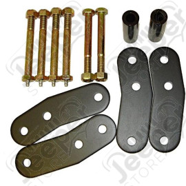 Suspension Leaf Spring Shackle Kit, Rear, 1 Inch Lift, HD; 87-95 YJ