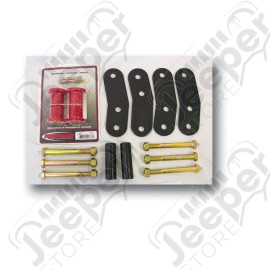 Suspension Leaf Spring Shackle Kit, Rear, 1 Inch Lift, HD; 87-95 YJ