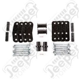 Suspension Leaf Spring Shackle Kit, Rear; 87-95 Jeep Wrangler YJ