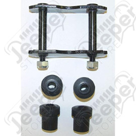 Suspension Leaf Spring Shackle Kit, Front; 76-86 Jeep CJ