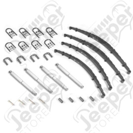 Suspension Leaf Spring Kit, 1 inch lift; 55-58 Jeep CJ