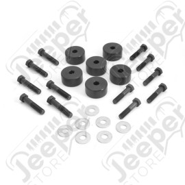 Transfer Case Lowering Kit; 87-06 Jeep Wrangler YJ/TJ