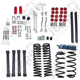 Suspension Lift Kit, 4 Inch, No Shocks; 03-06 Jeep Wrangler TJ