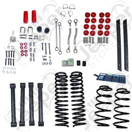 Suspension Lift Kit, 4 Inch, No Shocks; 04-06 Wrangler Unlimited LJ