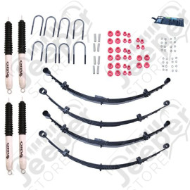 Suspension Lift Kit, 4 Inch, Shocks; 76-86 Jeep CJ5/CJ7/CJ8 Scrambler