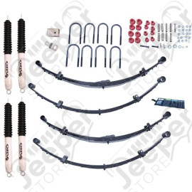 Suspension Lift Kit, 4 Inch, Shocks; 87-95 Jeep Wrangler YJ