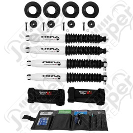 Suspension Coil Spring Spacer Kit, 2 Inch Lift, Shocks; 97-06 Wrangler