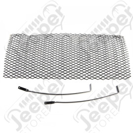 Grille Insert, Mesh, Black; 07-18 Jeep Wrangler JK/JKU