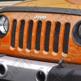 Grille Insert, Mesh, Black; 07-18 Jeep Wrangler JK/JKU