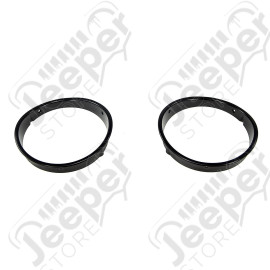 Headlight Bezels, Black; 97-06 Jeep Wrangler TJ/LJ