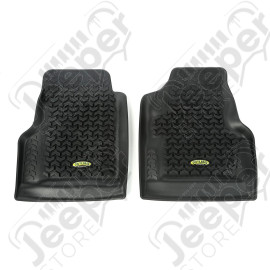 All Terrain Floor Liner, Front Pair, Black; 97-06 Jeep Wrangler TJ