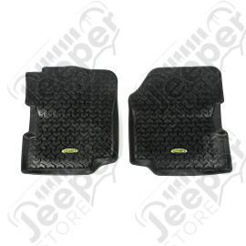 All Terrain Floor Liner, Front Pair, Black; 76-95 CJ5/CJ7/CJ8/Wrangler