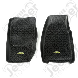 All Terrain Floor Liner, Front Pair, Black; 84-01 Jeep Cherokee XJ