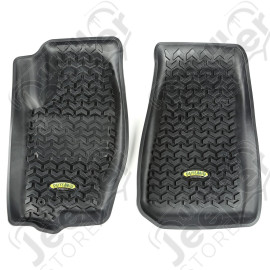 All Terrain Floor Liner, Front Pair, Black; 05-10 Jeep WK/XK