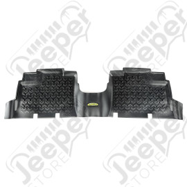All Terrain Floor Liner, Rear, Black; 07-18 Jeep Wrangler JKU