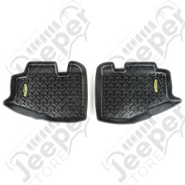 All Terrain Floor Liner, Rear Pair, Black; 97-06 Jeep Wrangler TJ/LJ