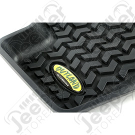 All Terrain Floor Liner, Rear Pair, Black; 07-17 MK/Dodge Caliber